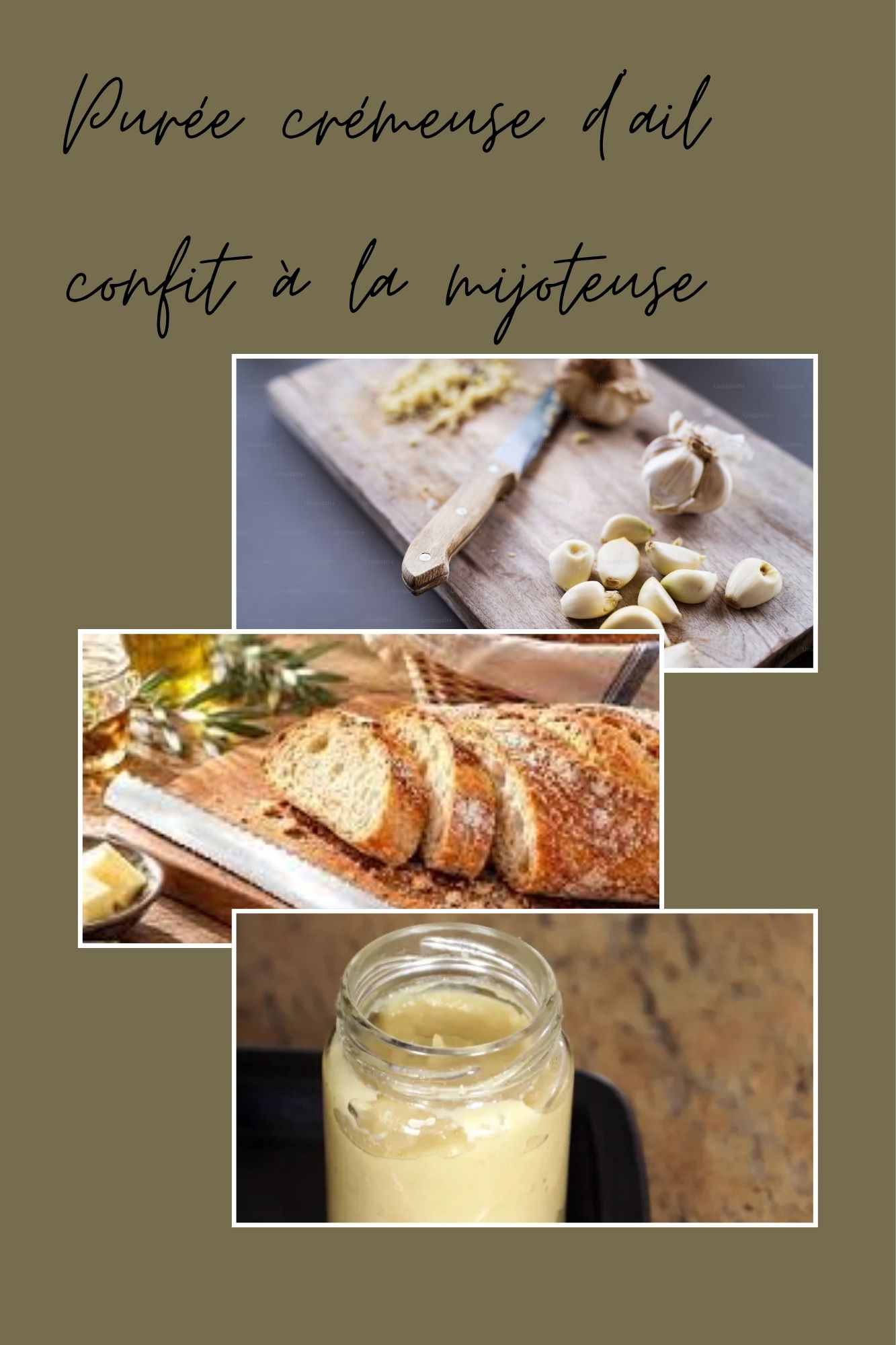 Ail confit mijoteuse